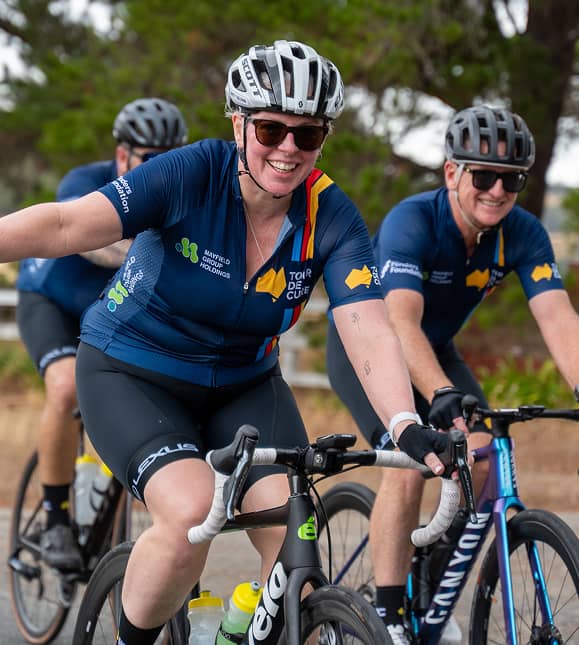 BikeSA riders on a road ride